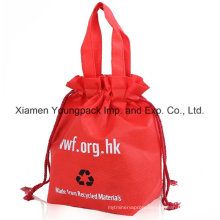 Custom Reusable Non-Woven Drawstring Tote Shopping Bag for Promotion